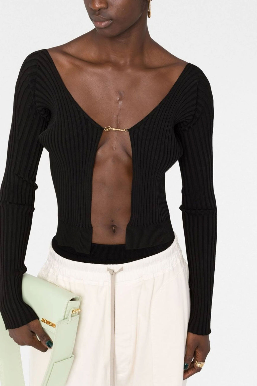 JACQUEMUS 'Le Maille Pralu Longue' cardigan For Women 82% vi, 11% pa, 4% ea 3% pl