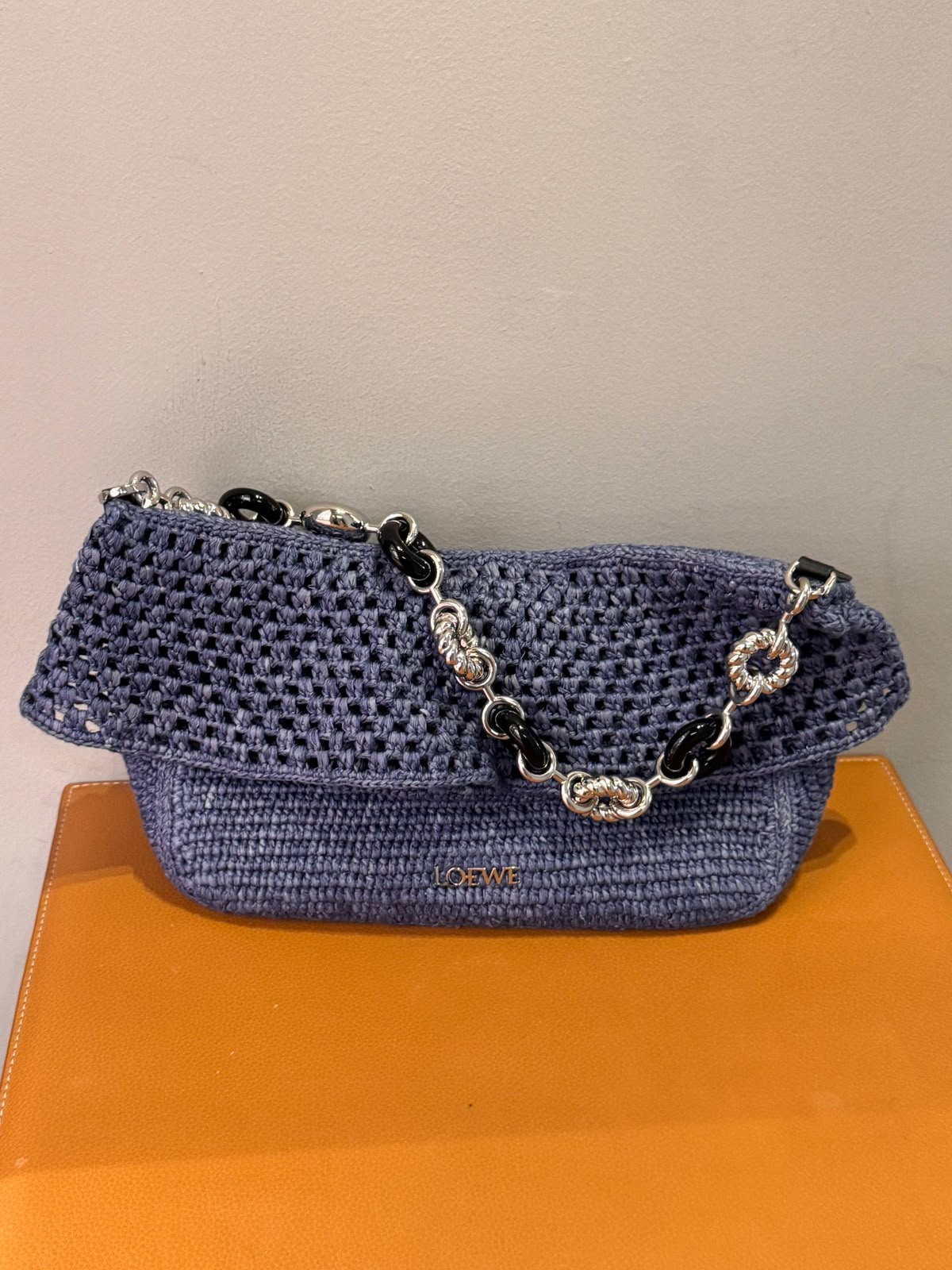 Chain Crochet Shoulder Bag