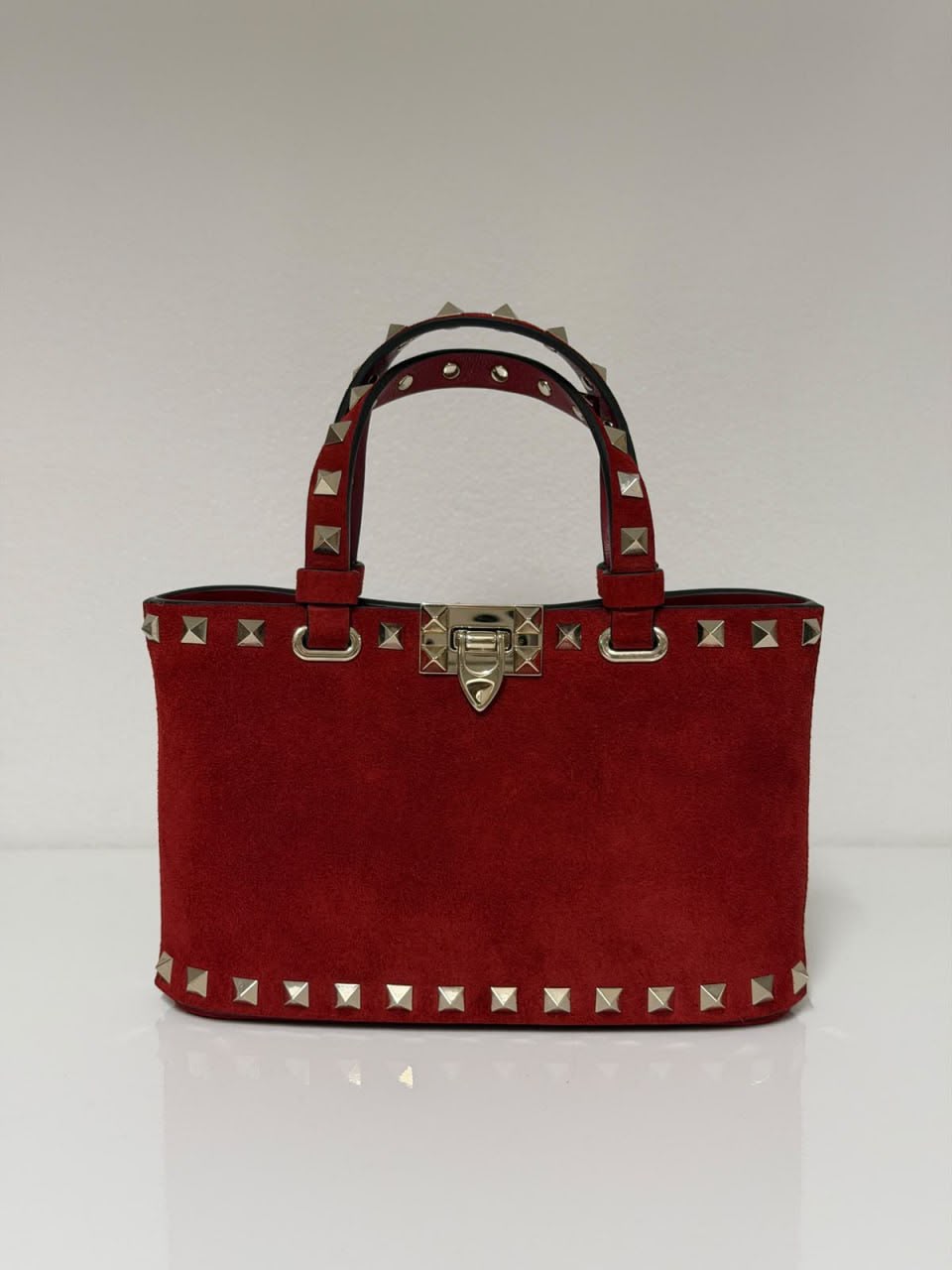 Garavani Rockstud Suede Tote Bag
