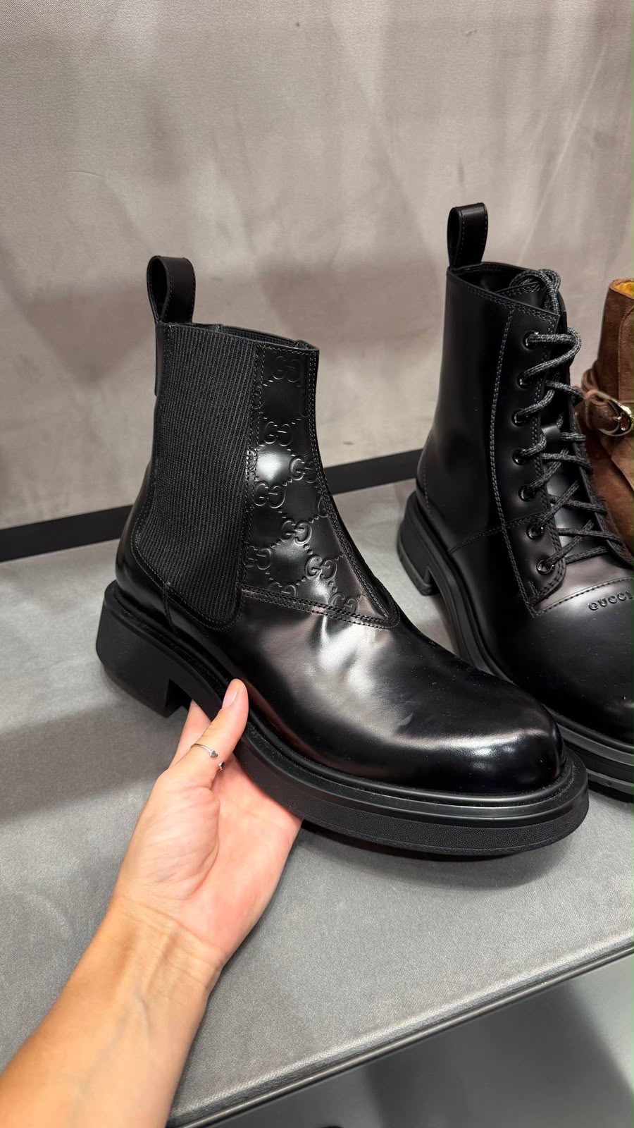 GG Embossed Chelsea Boot