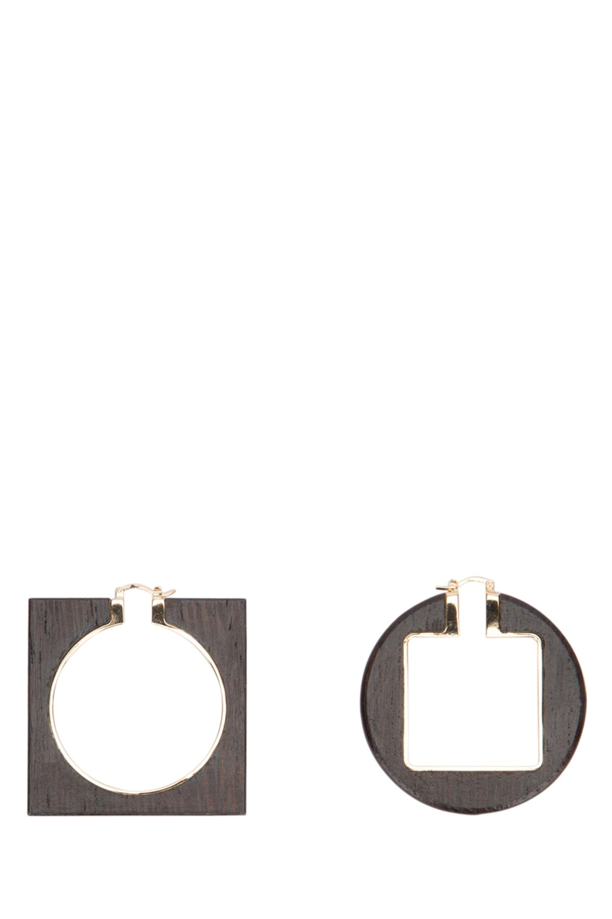 JACQUEMUS LES CREOLES ROND CARRE For Women PRINCIPAL:85% BRASS 15% WOOD