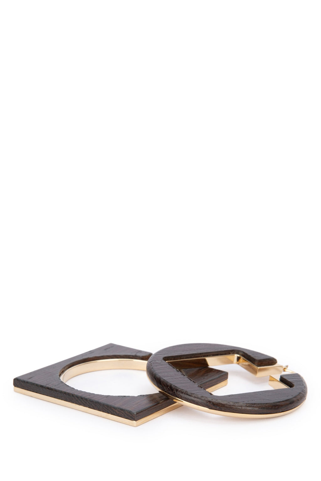 JACQUEMUS LES CREOLES ROND CARRE For Women PRINCIPAL:85% BRASS 15% WOOD