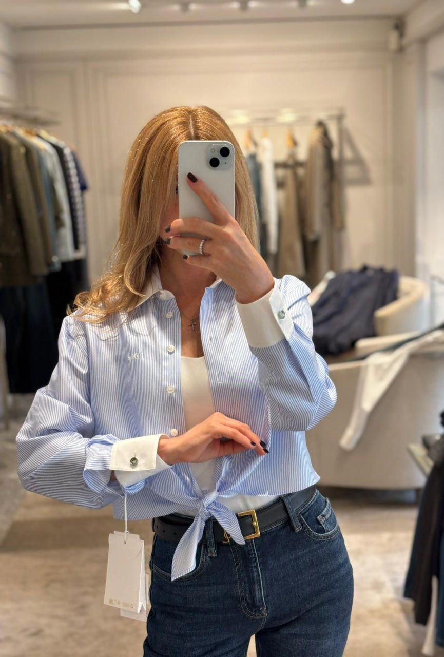 Striped Cotton Poplin Shirt