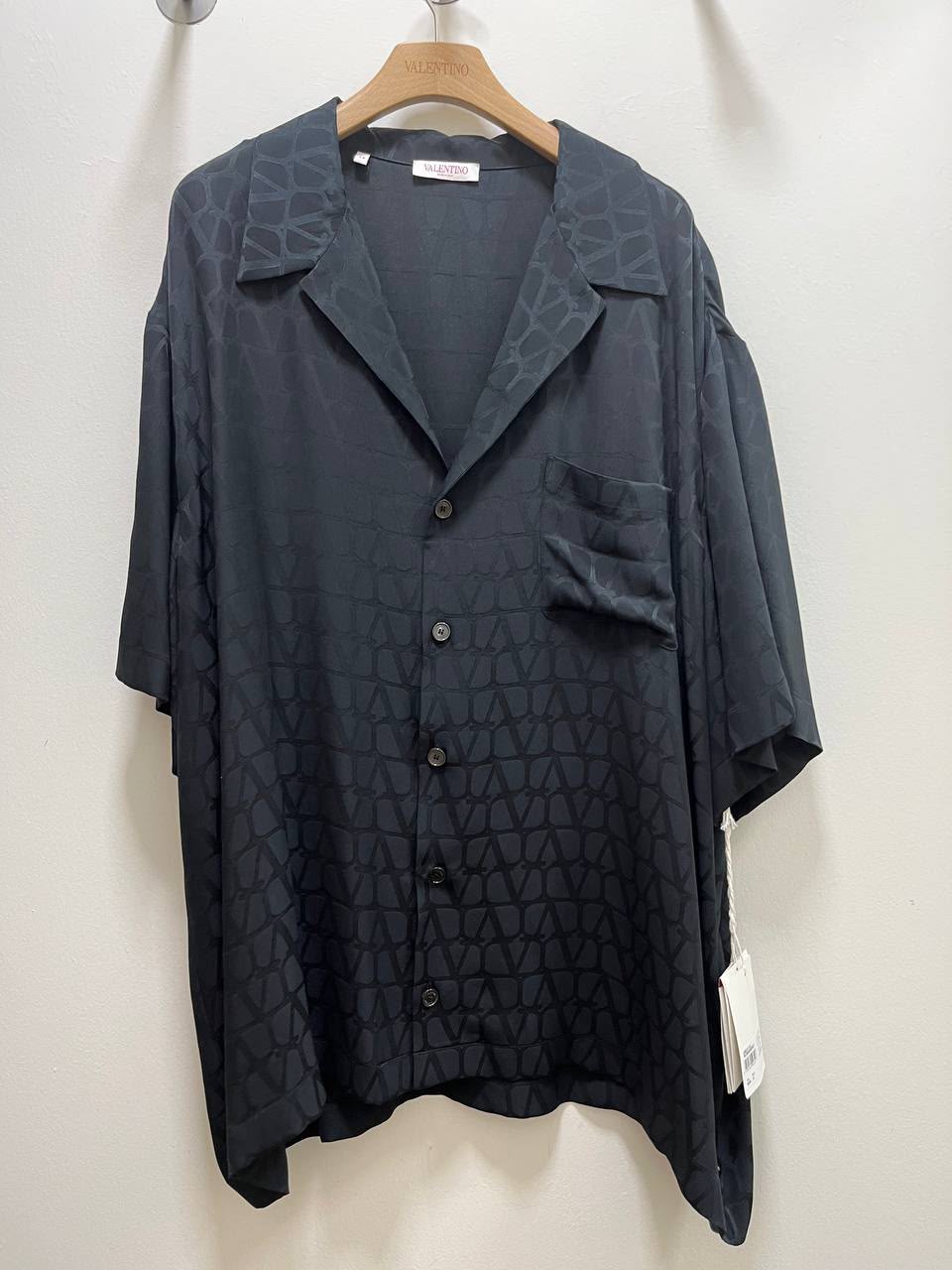 VLogo Jacquard Silk Shirt