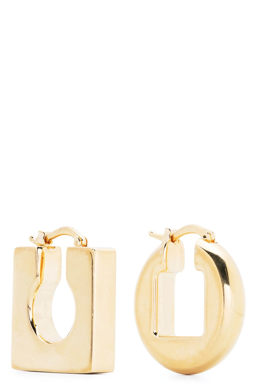 JACQUEMUS 'Les Boucles Rond Carré' earrings For Women 100% brass