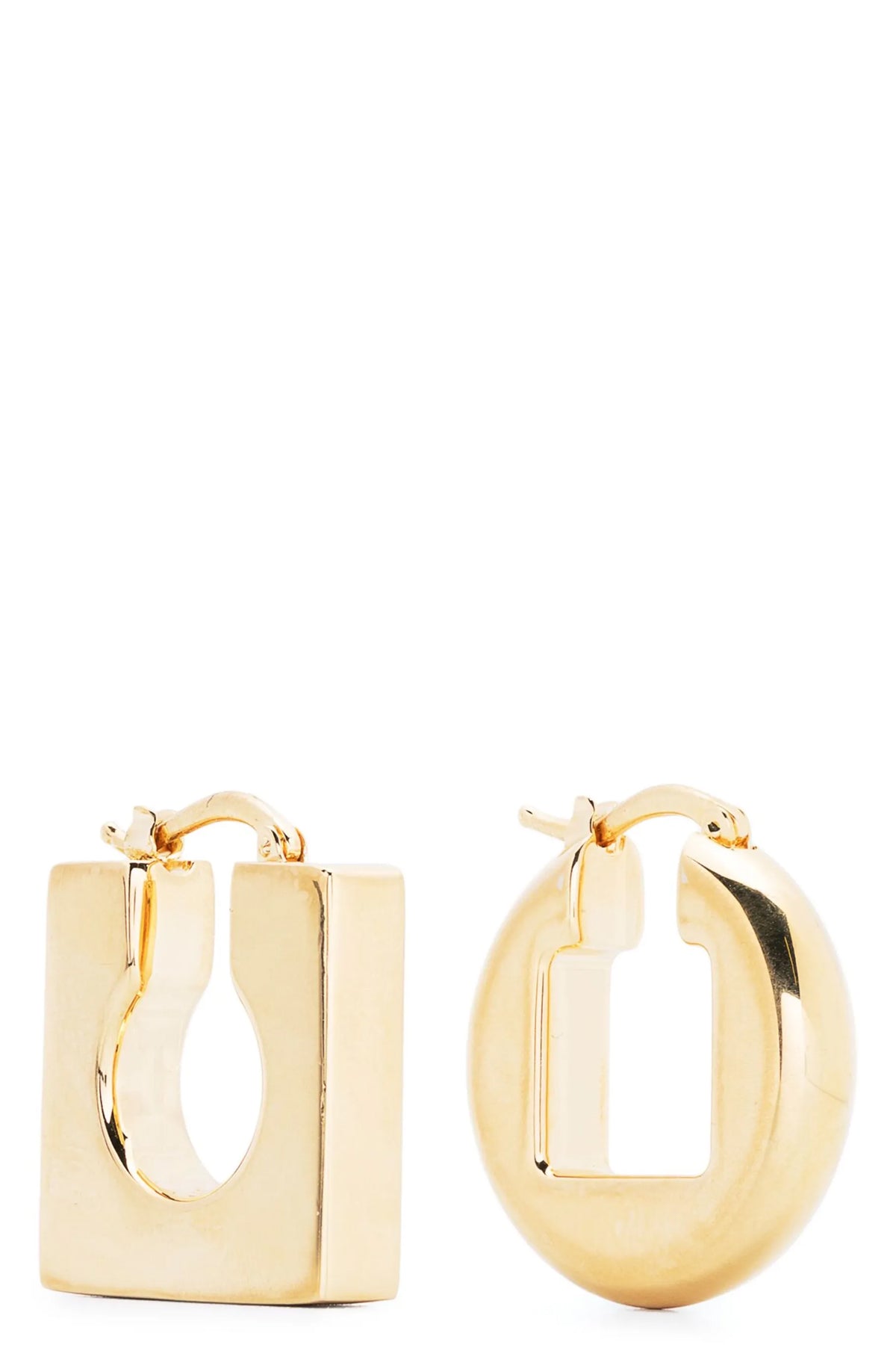 JACQUEMUS 'Les Boucles Rond Carré' earrings For Women 100% brass