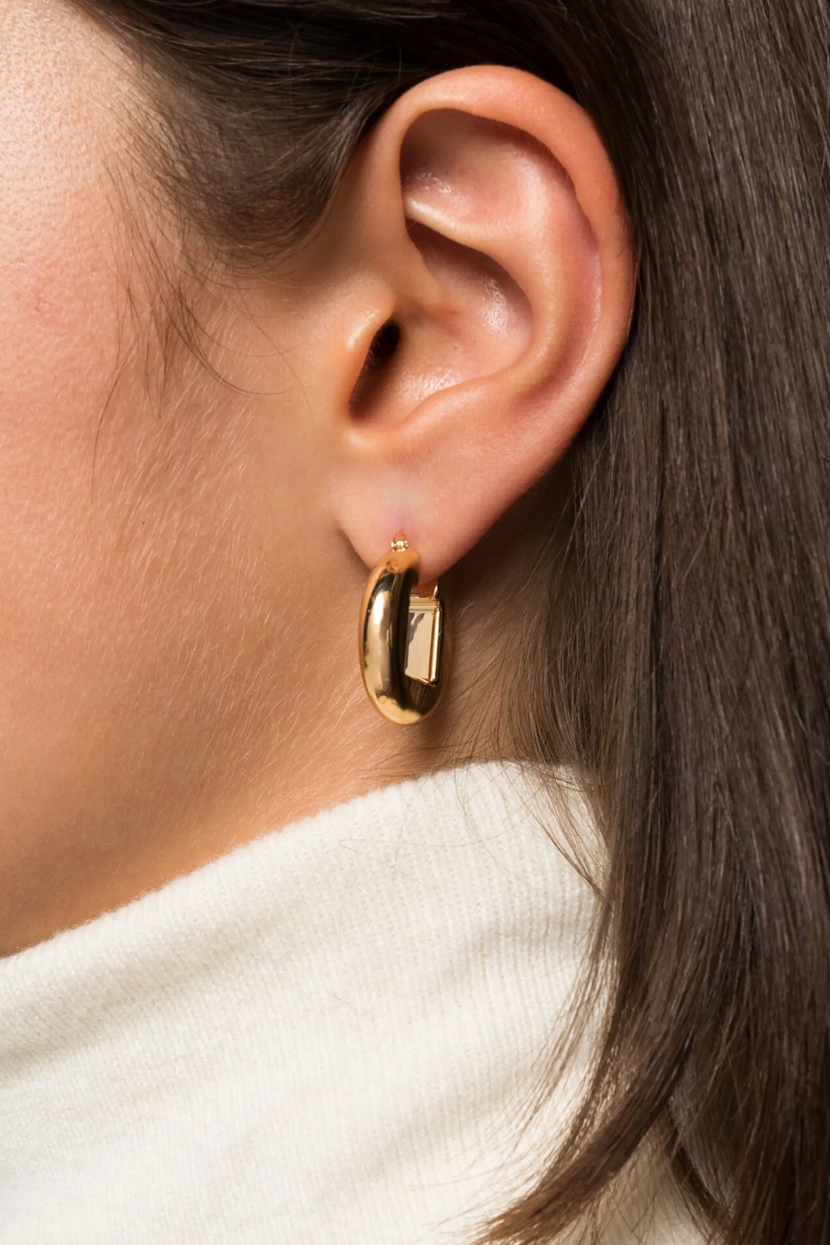 JACQUEMUS 'Les Boucles Rond Carré' earrings For Women 100% brass