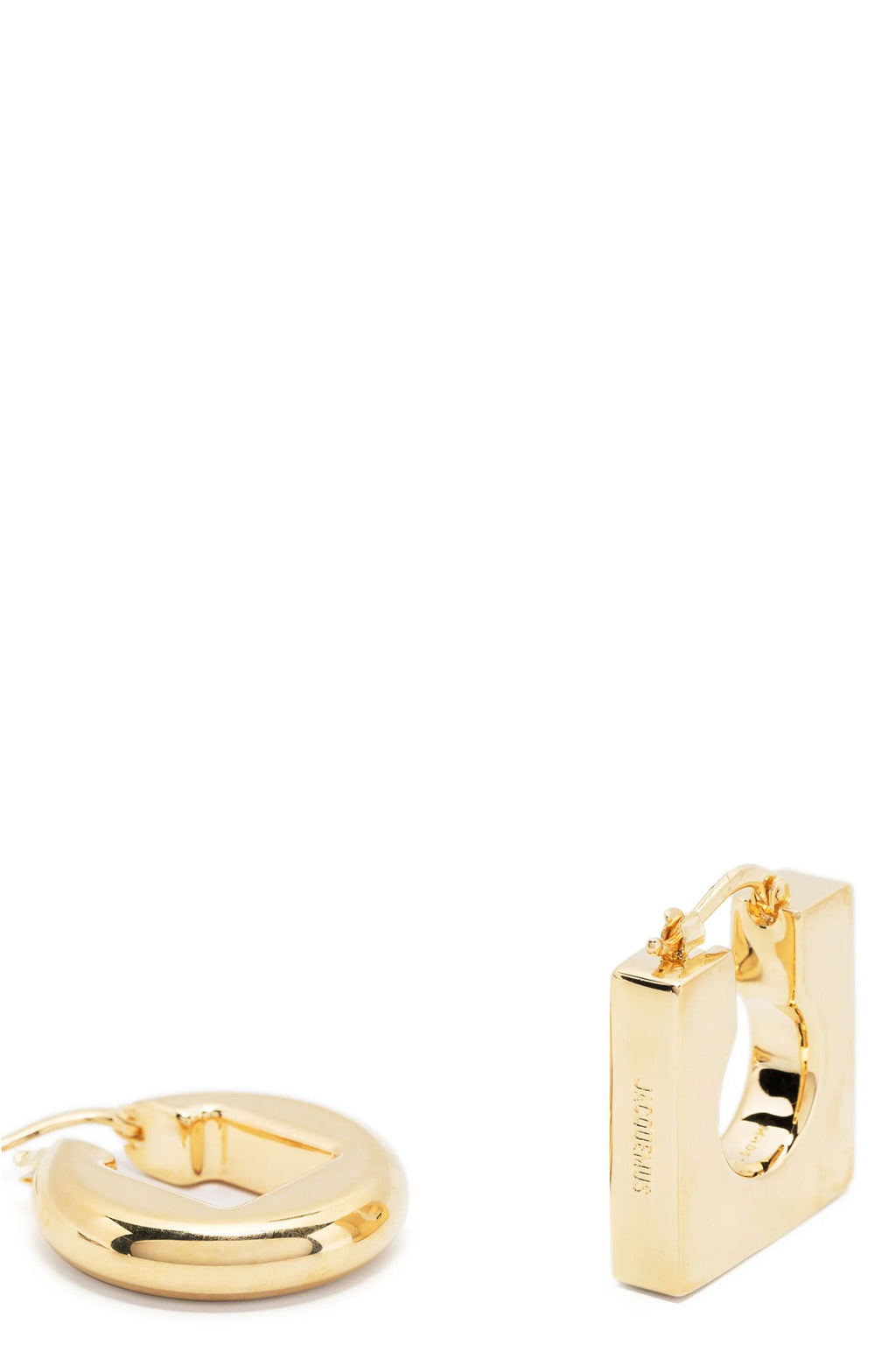JACQUEMUS 'Les Boucles Rond Carré' earrings For Women 100% brass