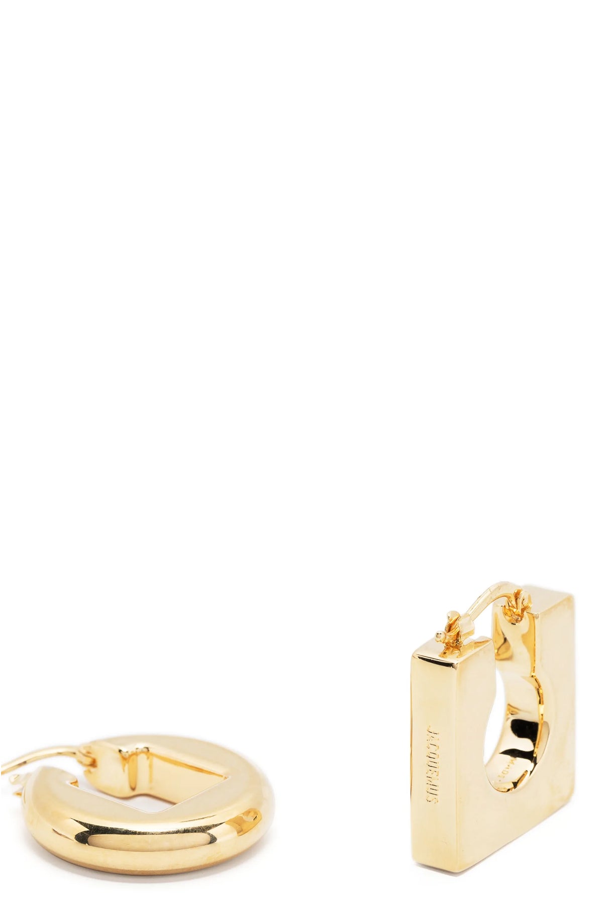 JACQUEMUS 'Les Boucles Rond Carré' earrings For Women 100% brass
