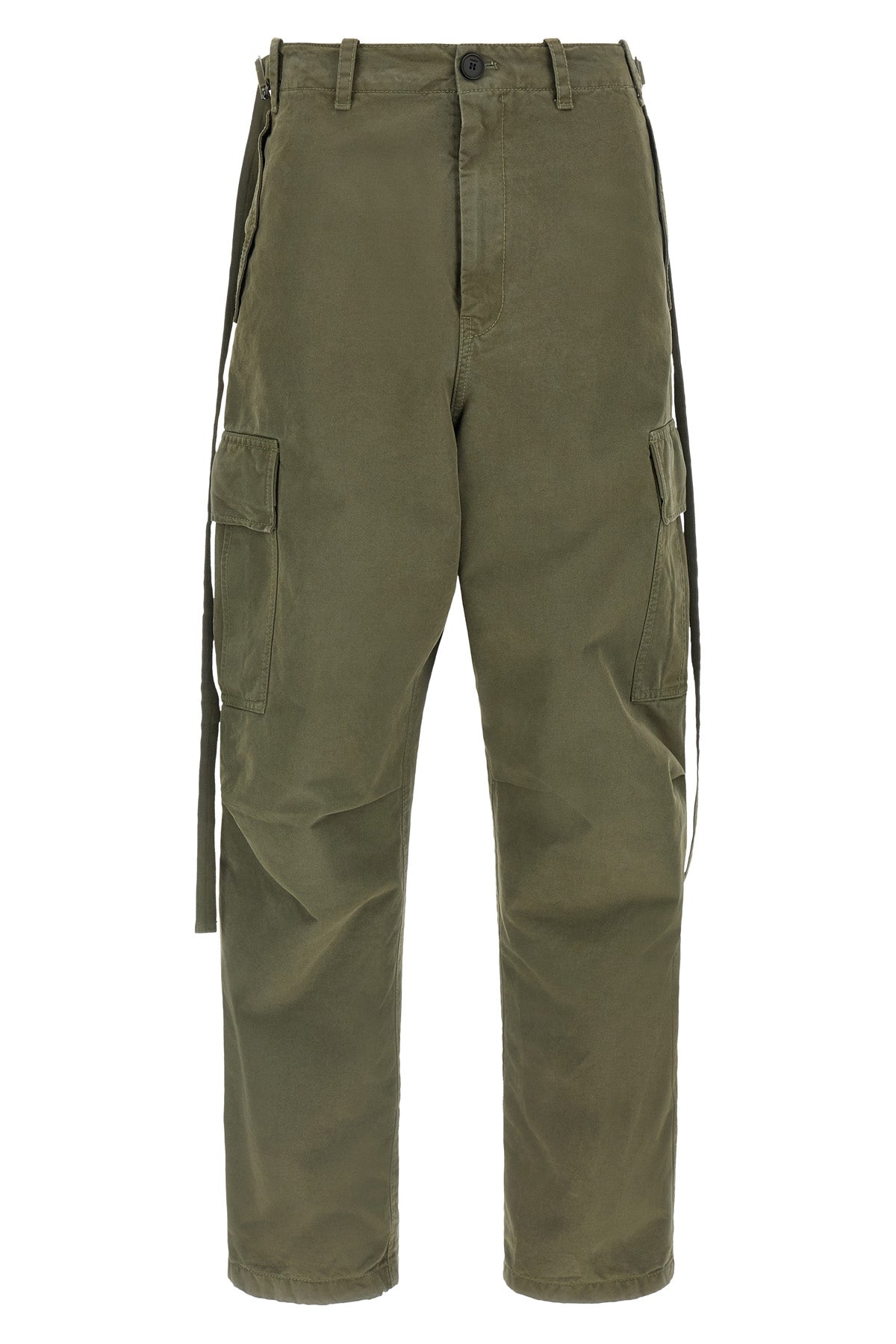 Double stitch embroidery pants
