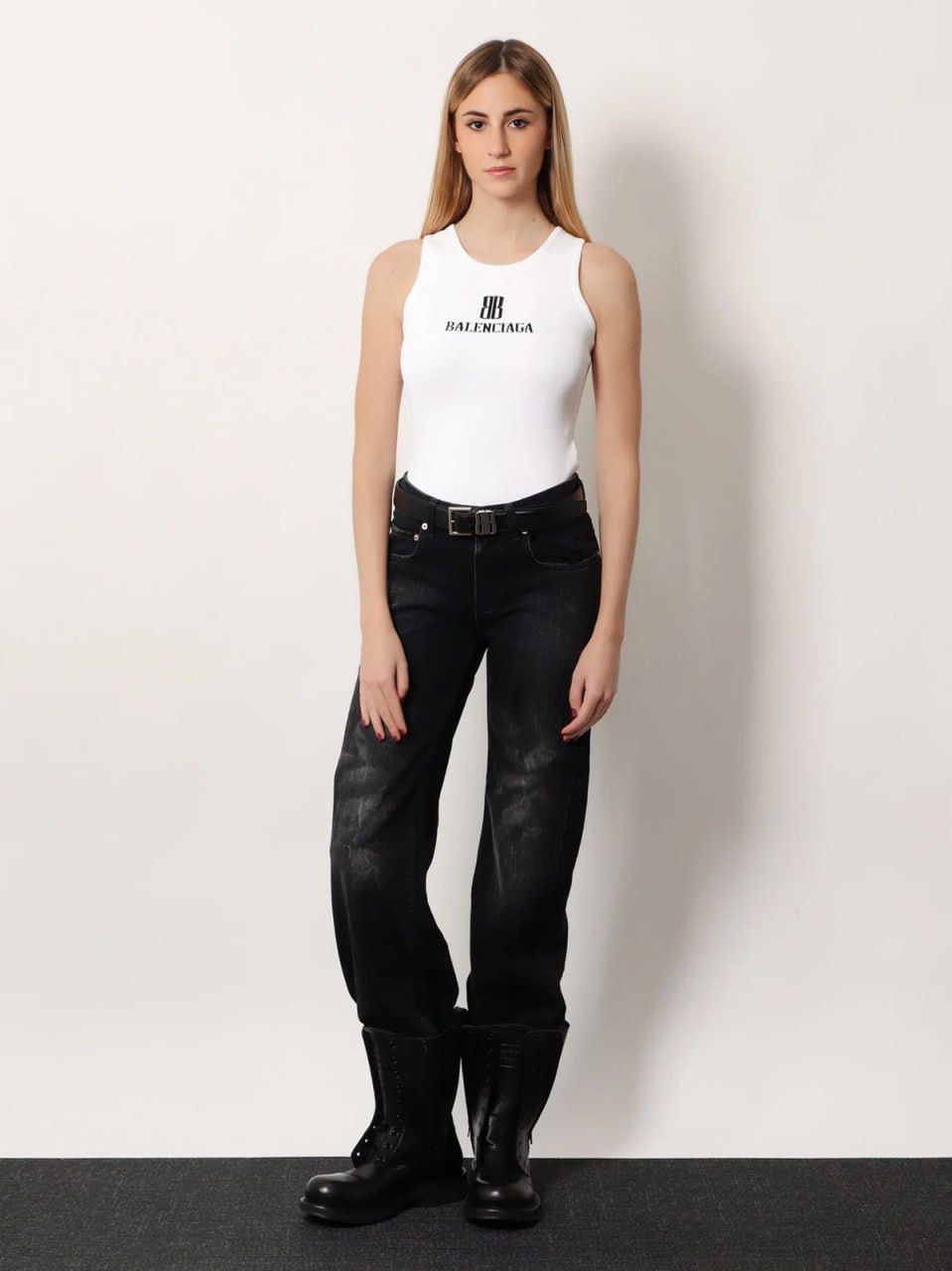BB Logo Ribbed Tank Top