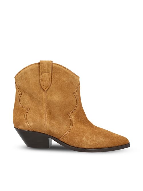 Stivali da cowboy in pelle di vitello scamosciata