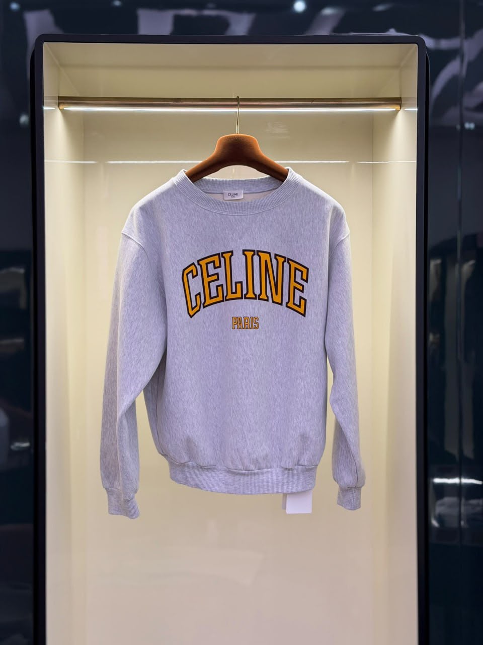 Varsity Crewneck Sweatshirt in Cotton Fleece