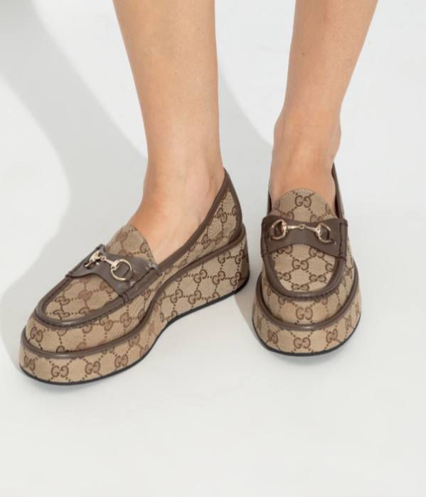 Horsebit platform loafers