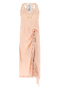 'Silk Lace Slip Midi Dress' dress