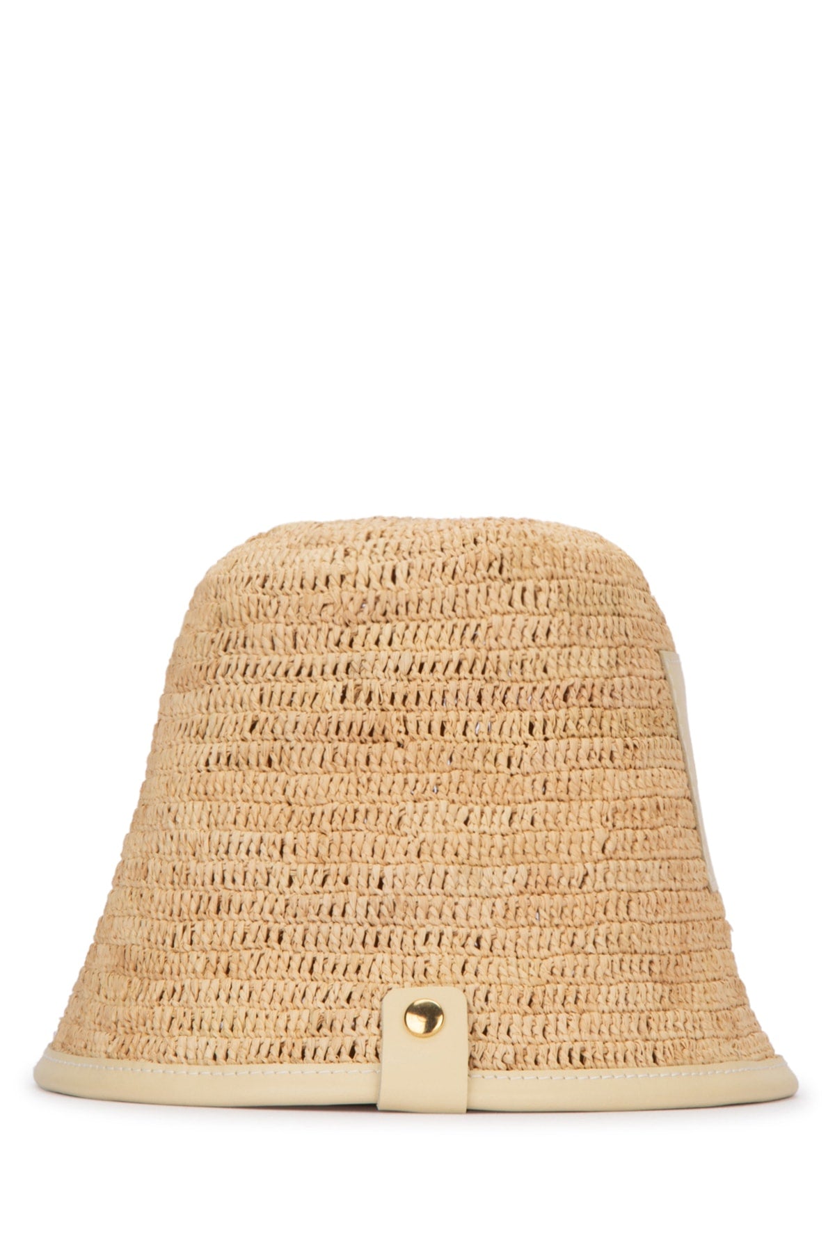 JACQUEMUS LE BOB SOLI For Women PRINCIPAL 100% RAFFIA SECOND100% COW LEATHER