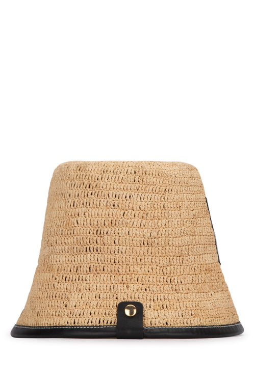 JACQUEMUS CAPPELLO For Women PRINCIPAL 100% RAFFIA SECOND100% COW LEATHER