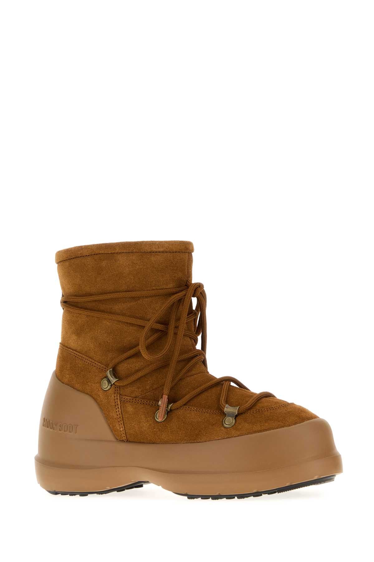 MOON BOOT MB LUNA BOOT SUEDE For Women Exterior: 100% Suede Interior: 100% Shearling Sole: Rubber