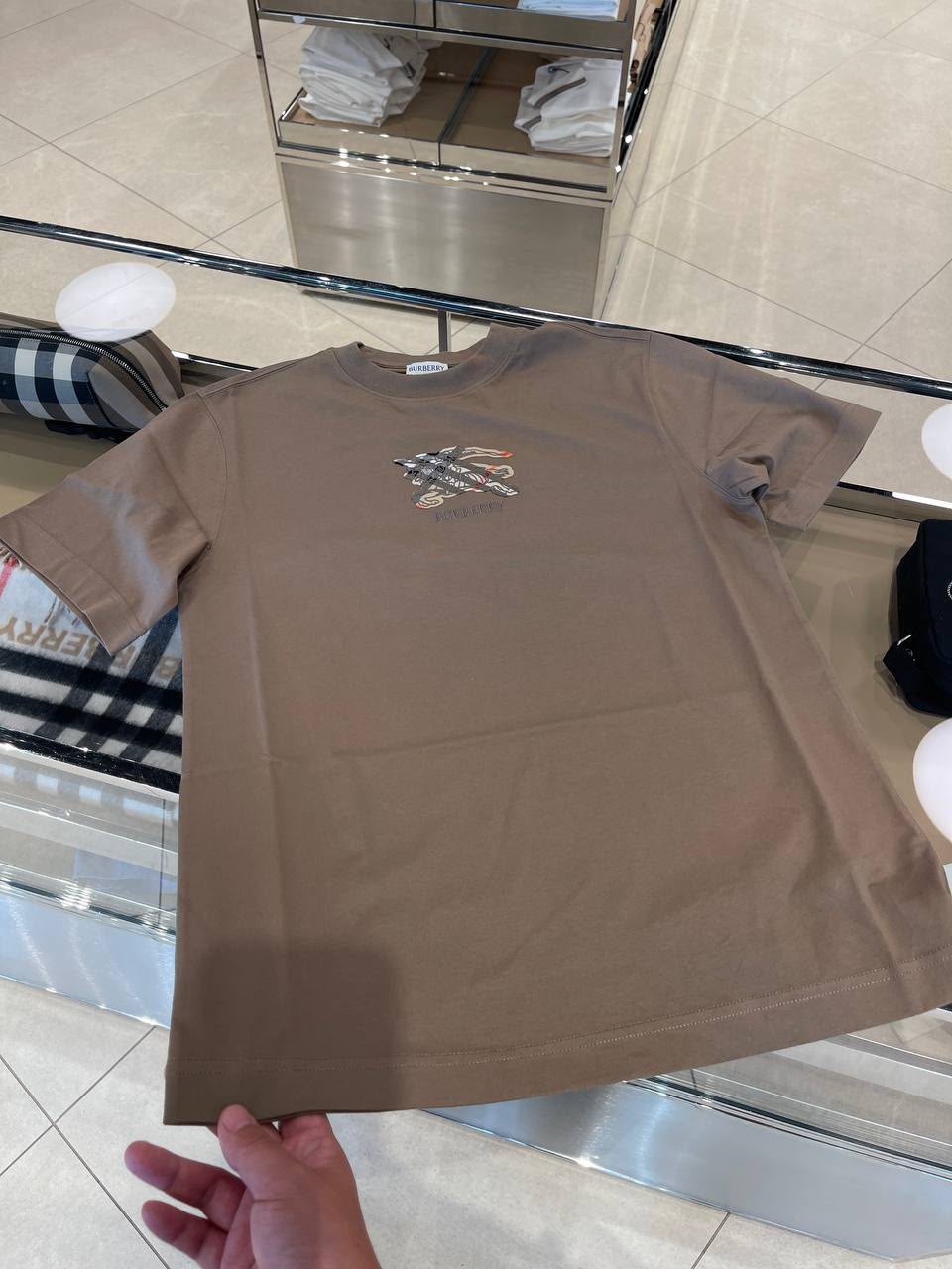 Embroidered Logo Cotton T-shirt