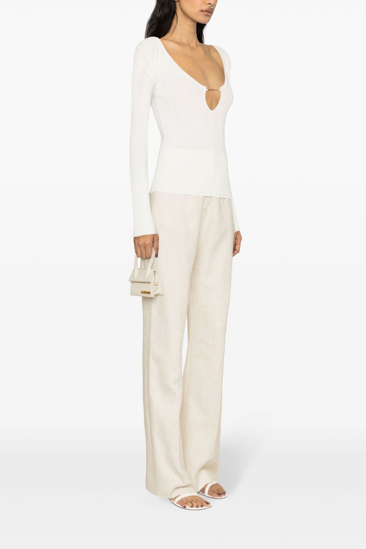 JACQUEMUS 'Le haut Pralù' top For Women 94% viscose 6% polyester