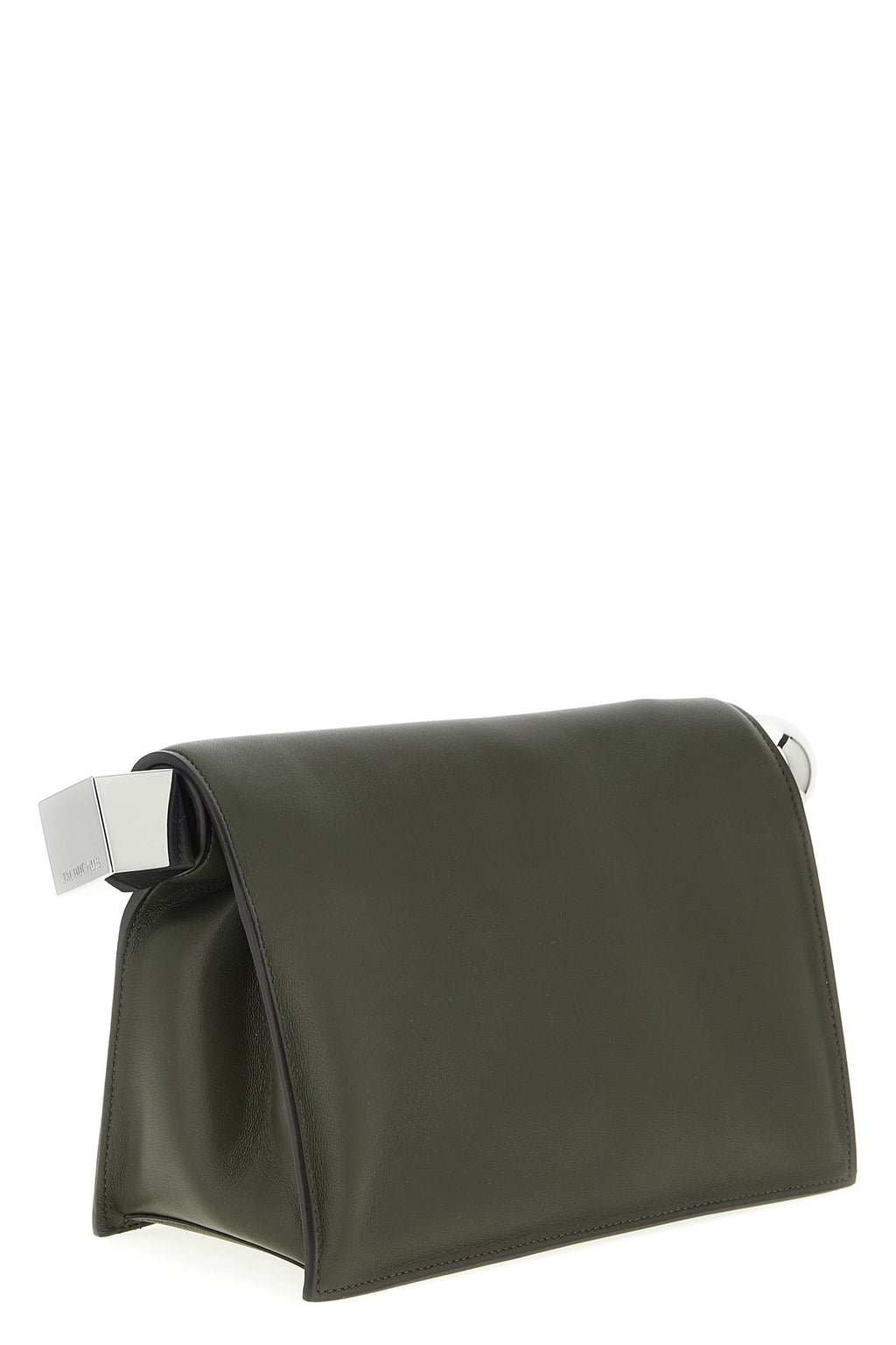 JACQUEMUS 'La Pochette Rond Carré' clutch For Women 100% lamb leather (Ovis Aries)