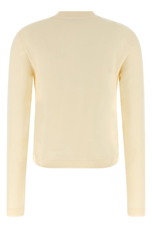 JACQUEMUS 'Le T-shirt Gros-Grain' T-shirt For Women 94% cotton 6% elastane