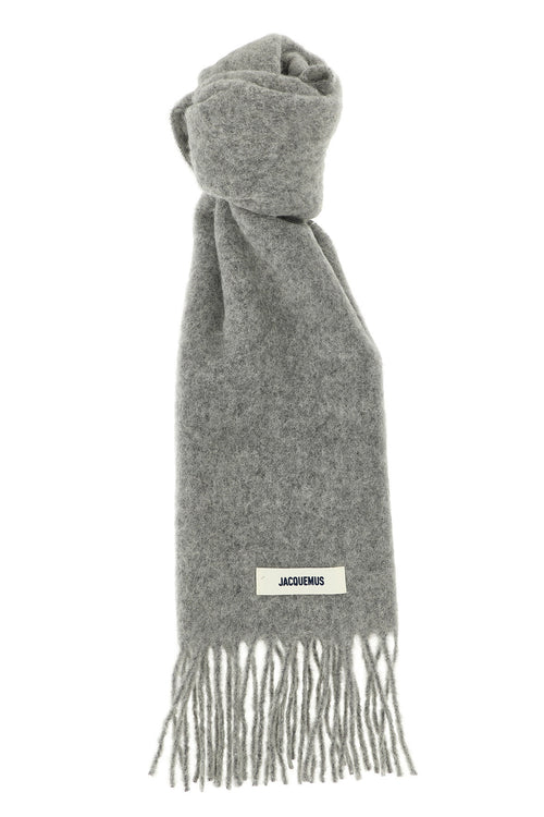 JACQUEMUS 'L'Echarpe Carro' scarf For Men 28% wp, 28% wo, 24% wv, 20% pa