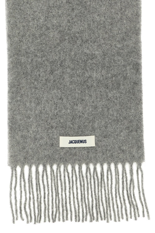 JACQUEMUS 'L'Echarpe Carro' scarf For Men 28% wp, 28% wo, 24% wv, 20% pa