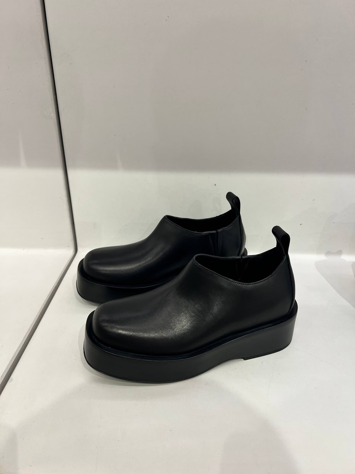 Platform Leather Loafers