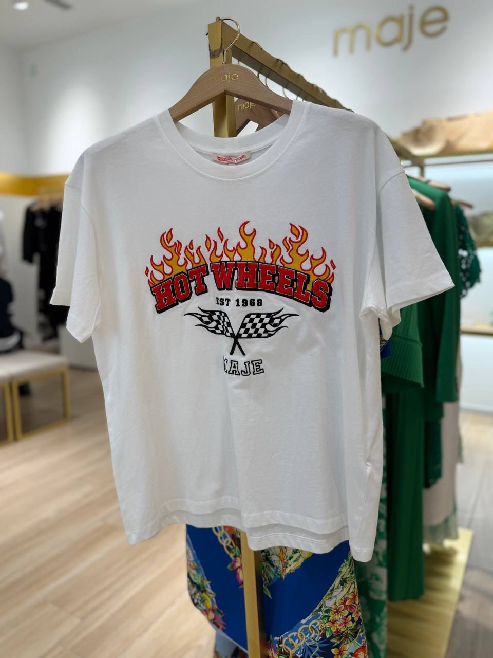 Paris Orange Graphic T-shirt