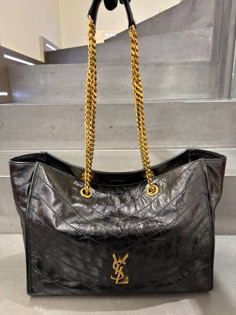 Icare Maxi Shopping Bag in Quilted Lambskin