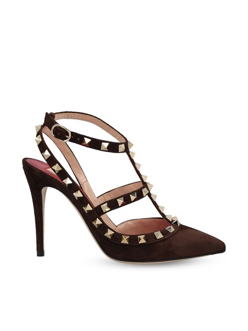 Décolleté Rockstud in camoscio