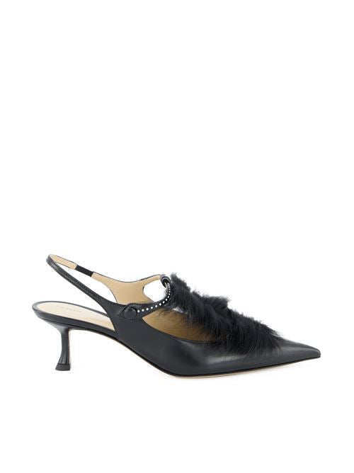 Slingback realizzate in pelle