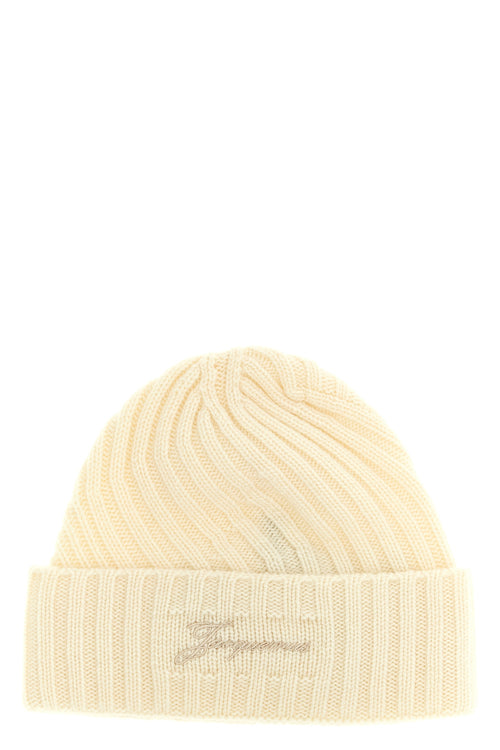 JACQUEMUS 'Le Bonnet Tourni' cap For Men 63% cachemire 37% merino wool