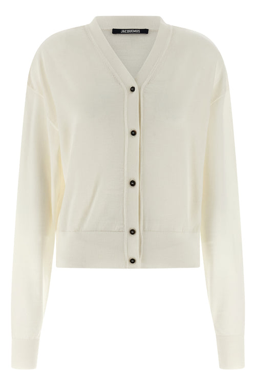 JACQUEMUS 'Le Cardigan Brodé' cardigan For Women 90% merino wool 6% polyamide