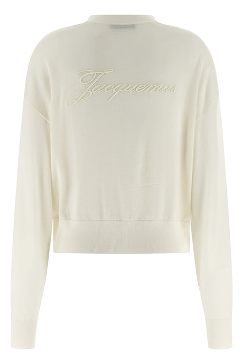 JACQUEMUS 'Le Cardigan Brodé' cardigan For Women 90% merino wool 6% polyamide
