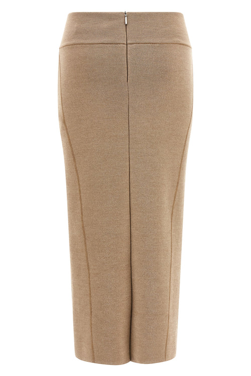 JACQUEMUS 'La Jupe Maille Doppio' skirt For Women 89% merino wool 11% polyamide