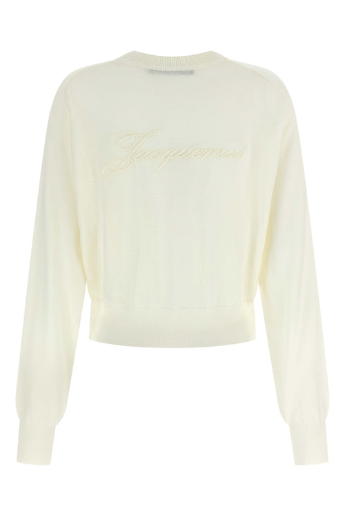 JACQUEMUS 'Le Sweater Brodé' sweater For Women 90% merino wool 6% polyamide