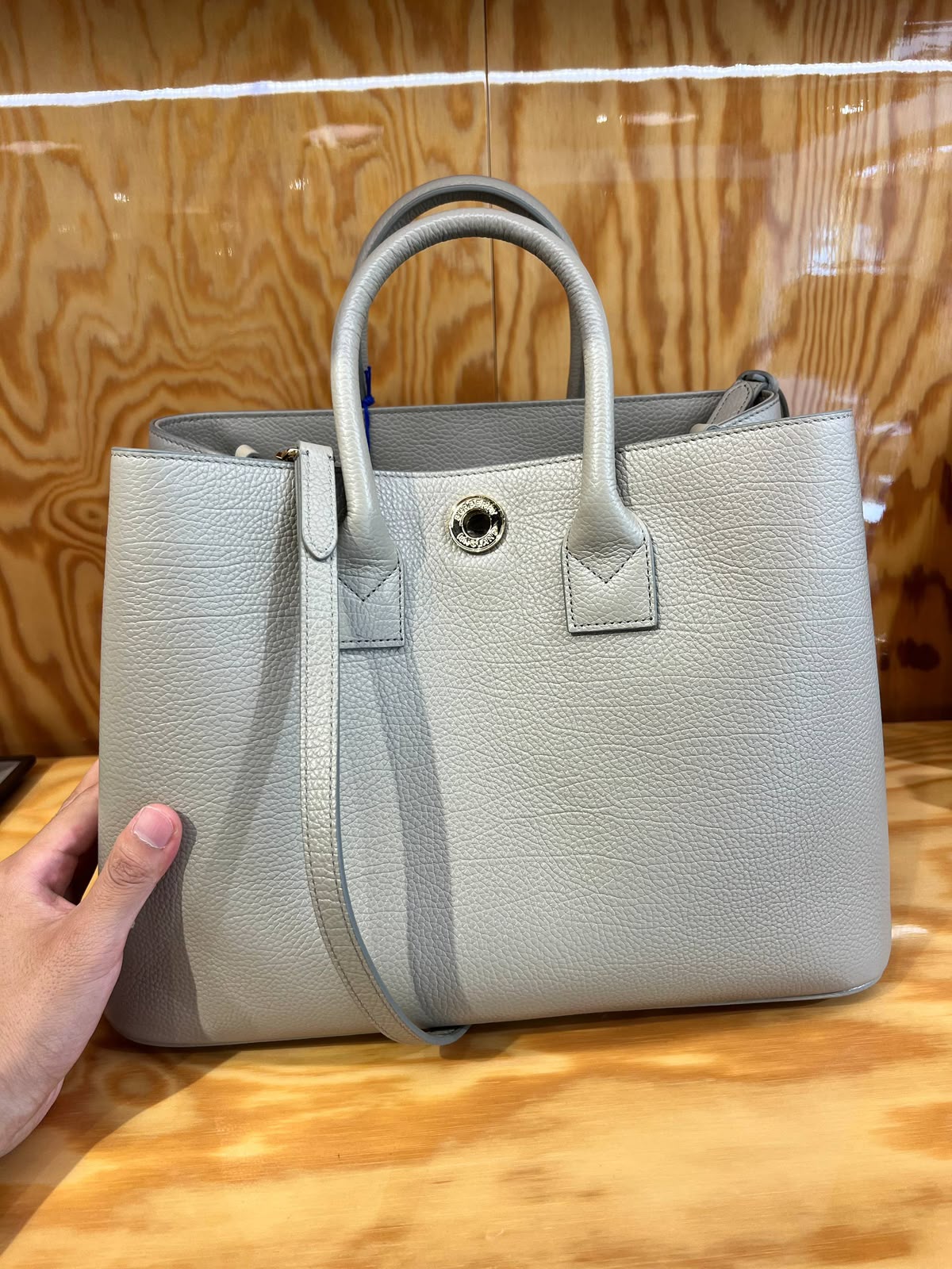 Small Leather Belt Tote