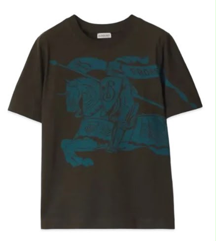 Equestrian Knight Design Cotton T-shirt