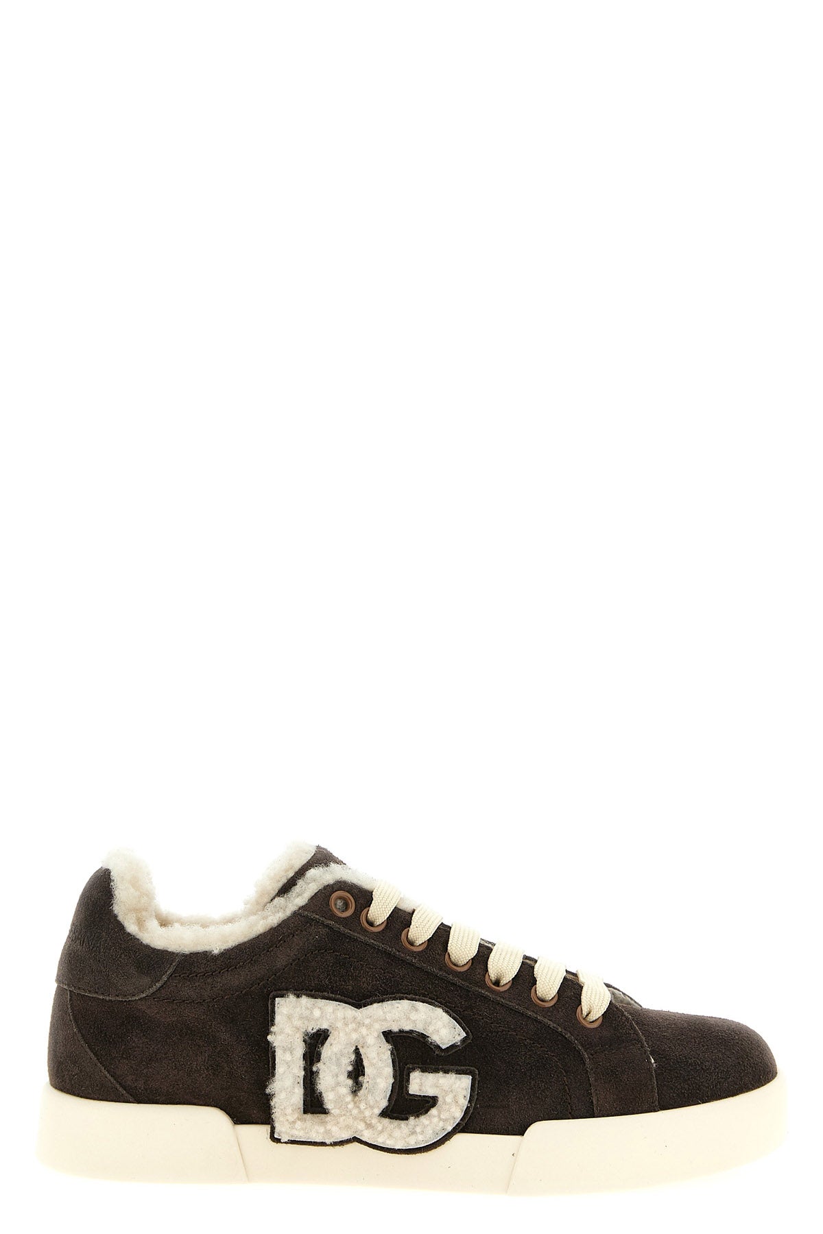 Shearling low.top sneakers