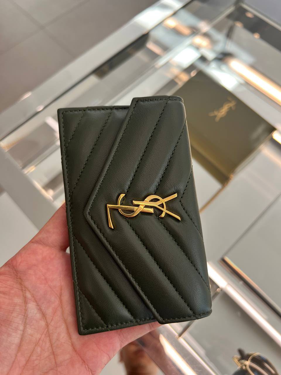 Monogram Fragments Zipped Card Case