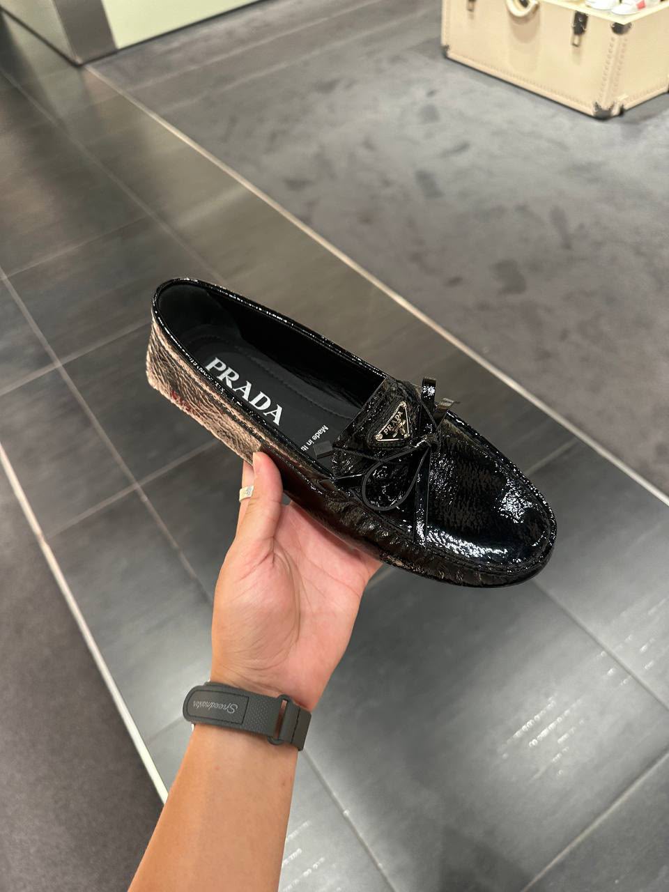 Brushed Leather Moccasins