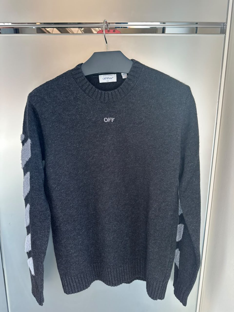 Diag Brushed Mohair Sweater