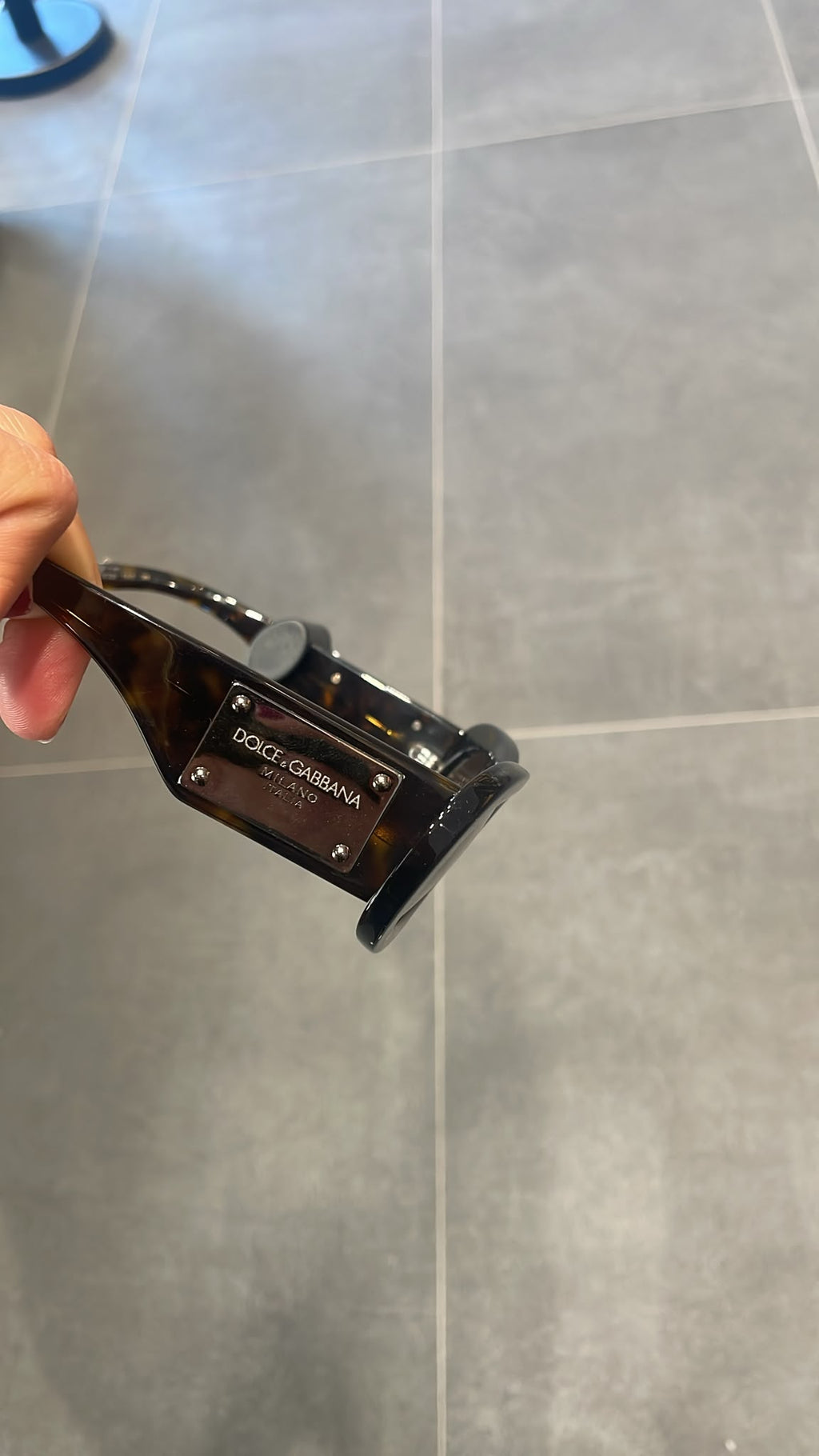 DG Logo Rectangular Sunglasses