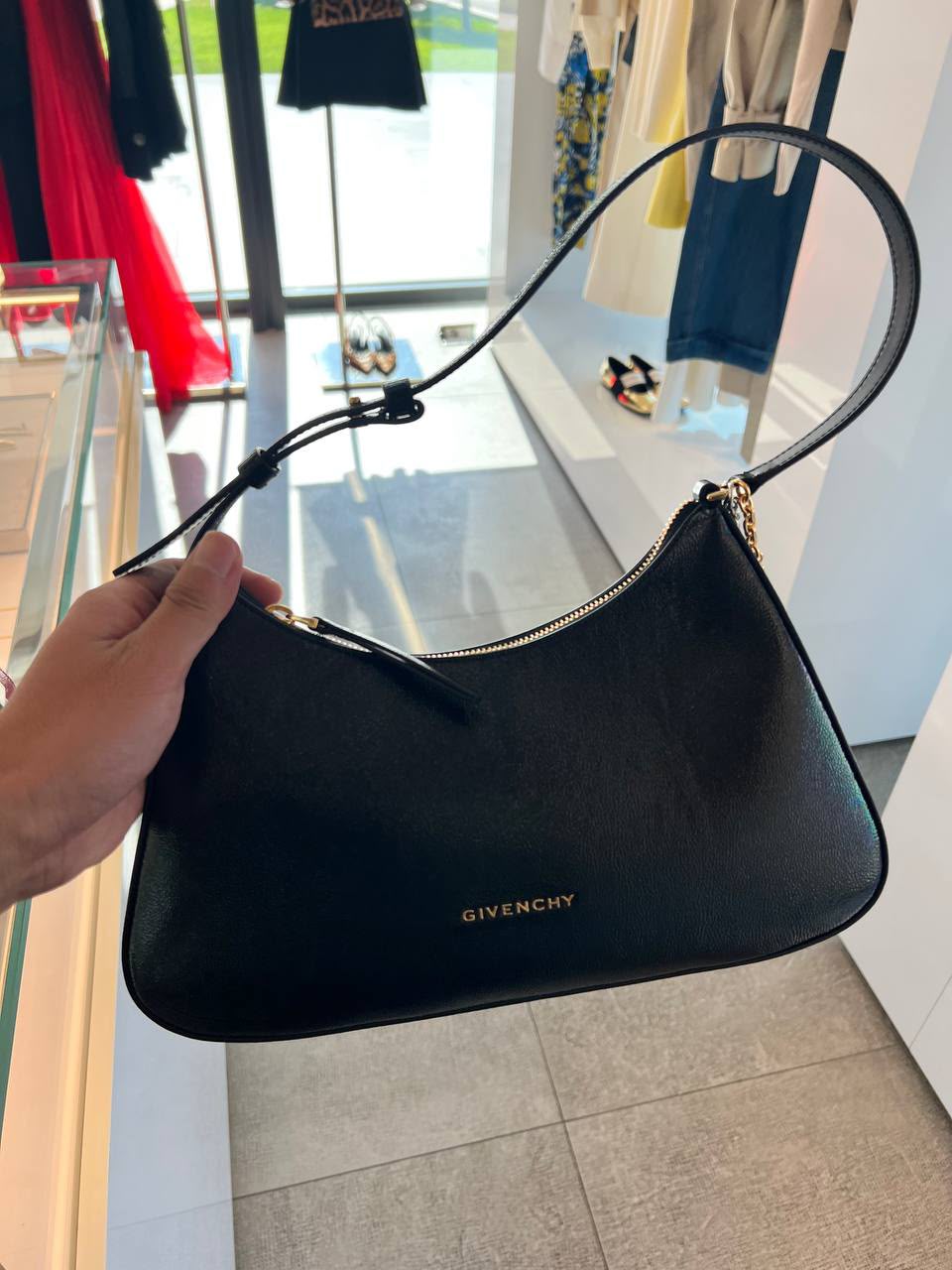 Moon Cut Out Small Shoulder Bag