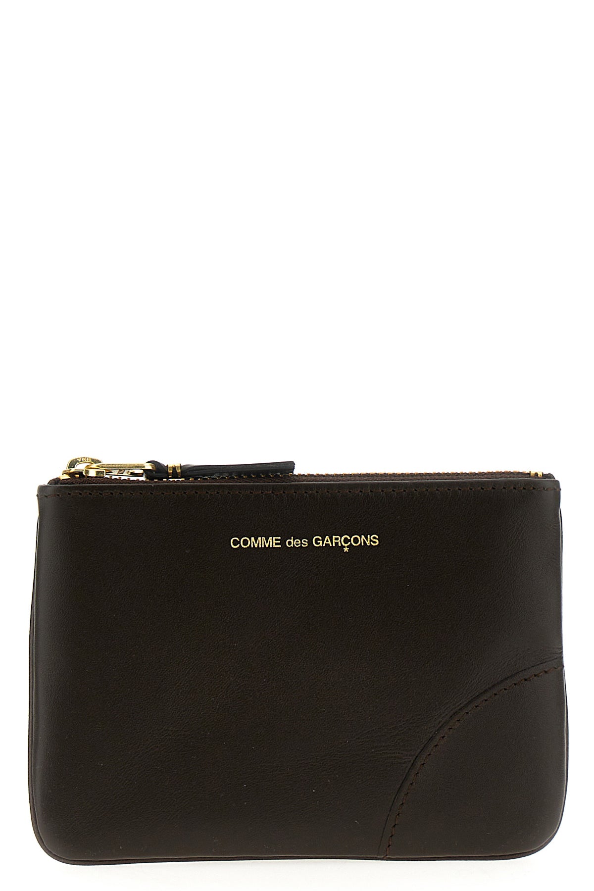 Logo leather wallet