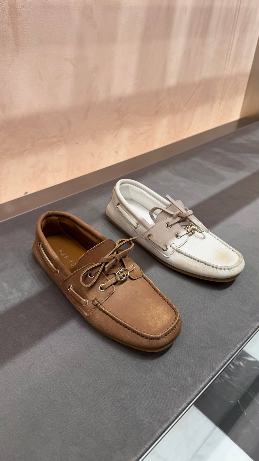 Women's Boat Shoe with Interlocking G