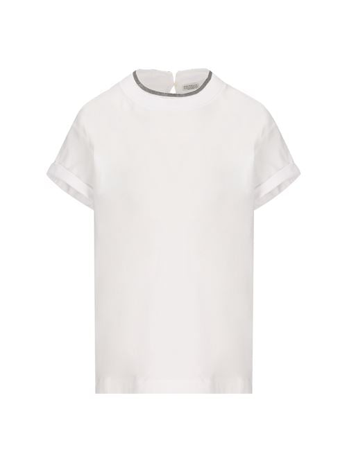 Monili-Trimmed T-Shirt