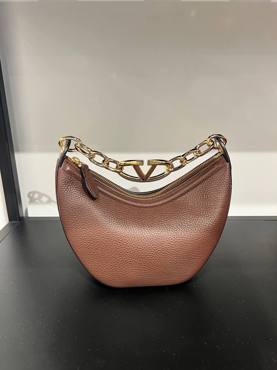 VLogo Moon Small Hobo Bag